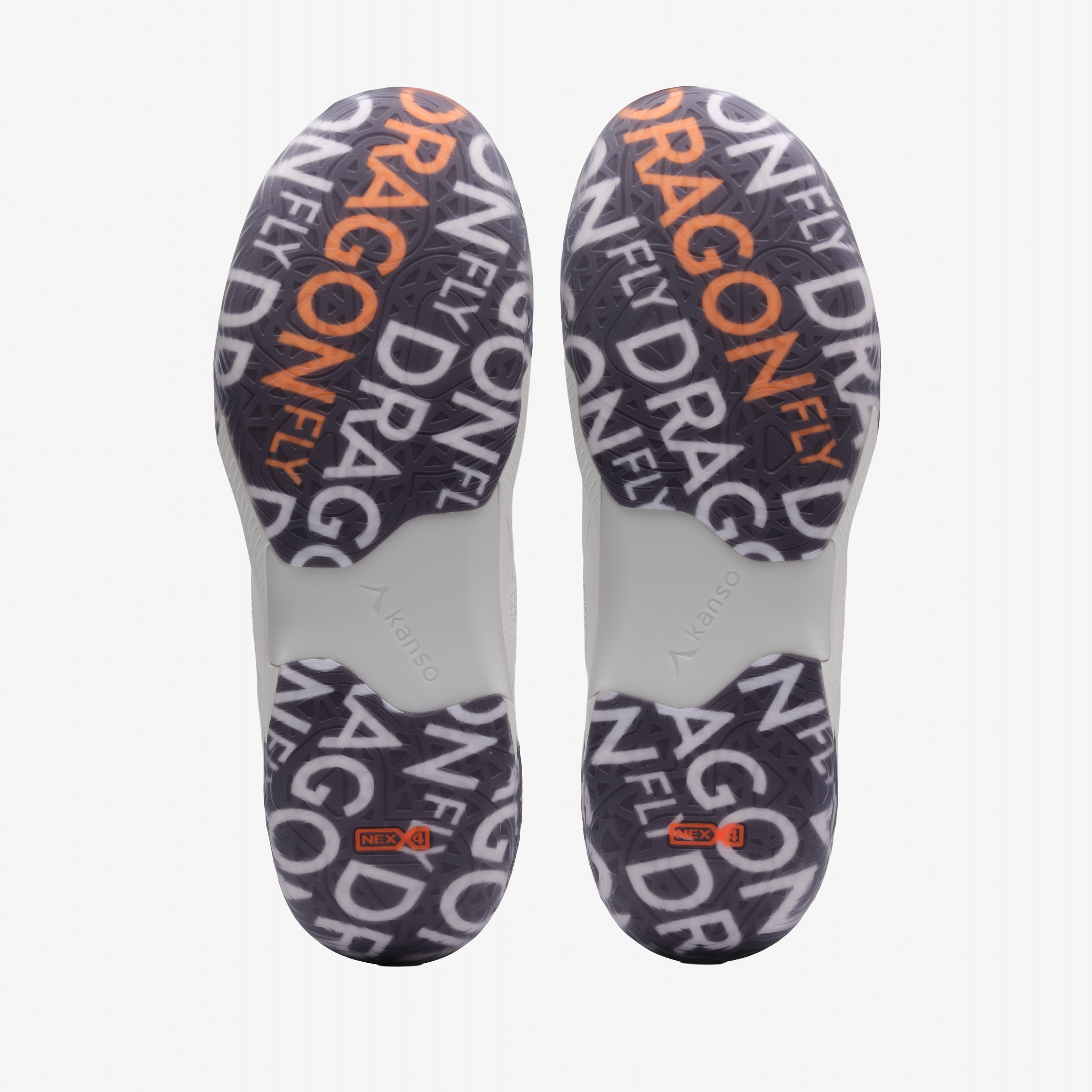 Kanso DragonFly 2 Indoor Court Shoes Grey/Orange